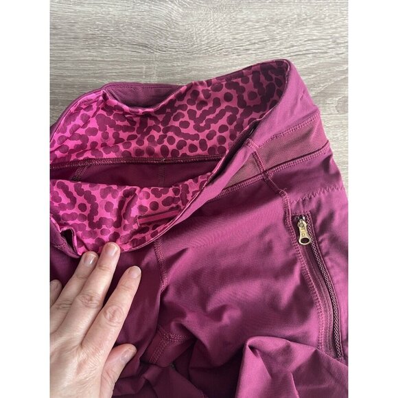 Lululemon Inspire Tight II Womens 4 Magenta Berry Mesh 23” Athletic Drawstring - Picture 5 of 12
